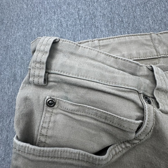 Duluth Trading Flex Fire Hose Relaxed Fit Pants Size 48x30 Beige Canvas Pants - Picture 8 of 16